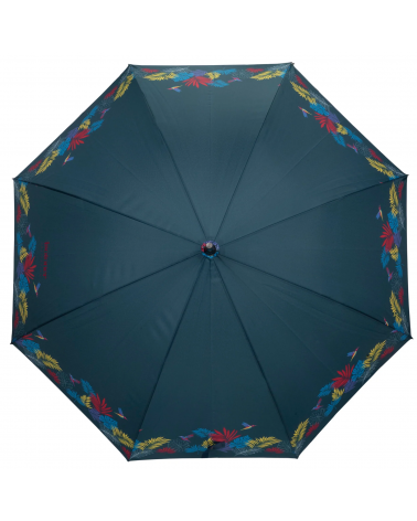 Parapluie canne automatique Isotoner motif frise exotique - Chapo & Co