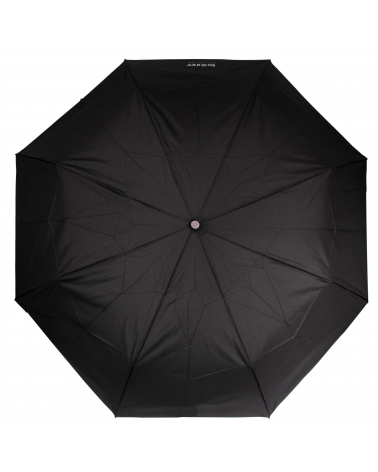 Parapluie homme xtra-solide Isotoner poignée bois coloris noir uni - Chapo & Co