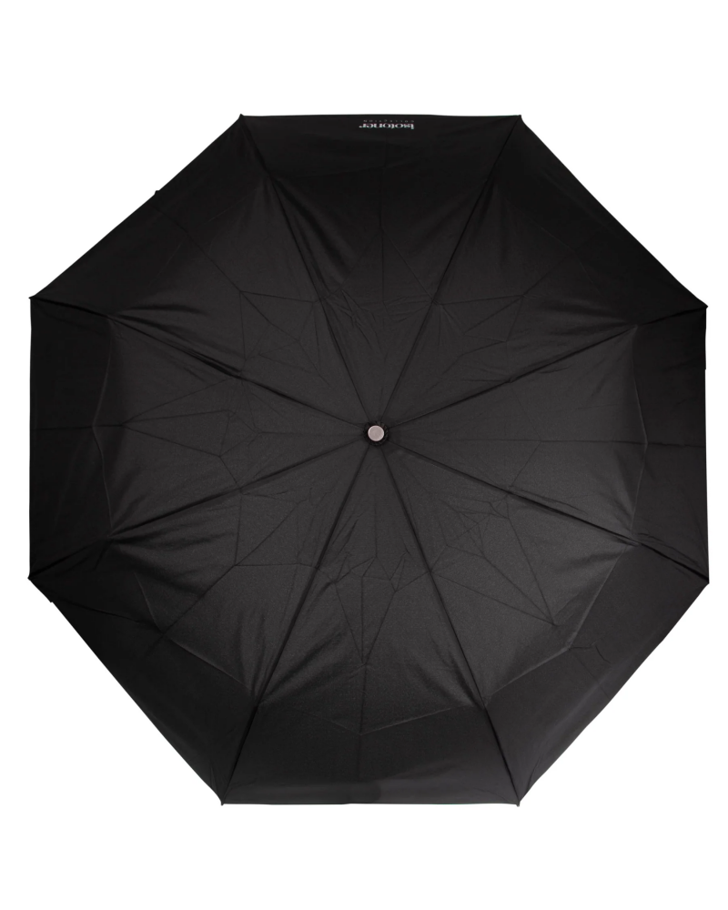 Parapluie homme xtra-solide Isotoner poignée bois coloris noir uni - Chapo & Co