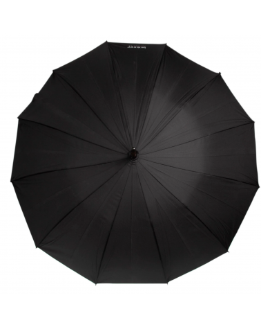 Parapluie canne homme poignée bois coloris noir - Chapo & Co