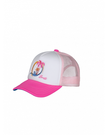 Casquette de base-ball pour enfant forme trucker coloris rose - Chapo & Co