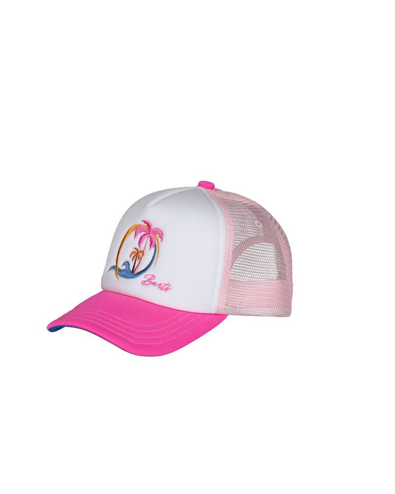 Casquette de base-ball pour enfant forme trucker coloris rose - Chapo & Co