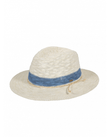 Chapeau d'été forme Fedora souple modèle Ponui bleu