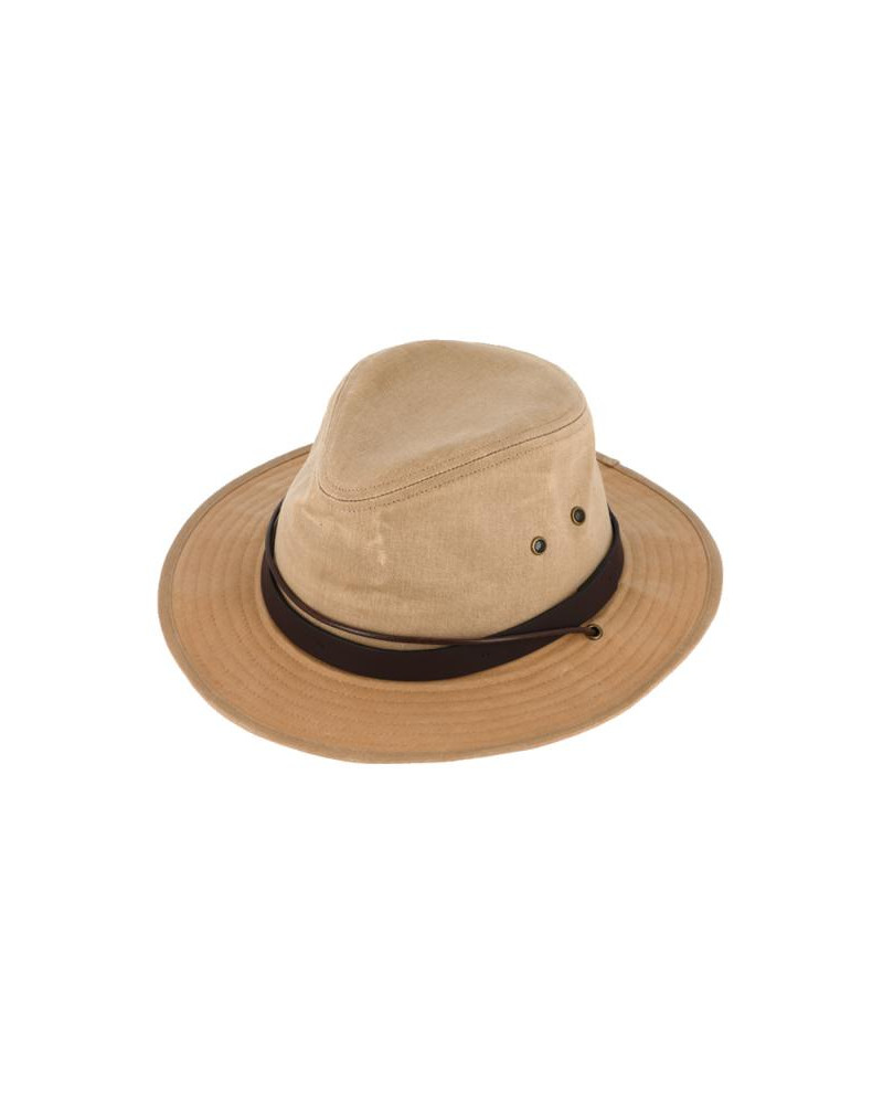 Chapeau forme traveller en coton wax avec jugulaire intégrée - Chapo & Co