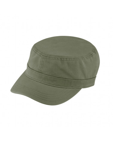 Casquette militaire forme cubaine en coton coloris olive - Chapo & Co