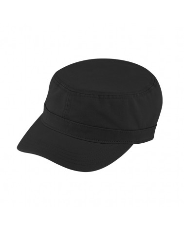 Casquette militaire forme cubaine en coton coloris noir - Chapo & Co