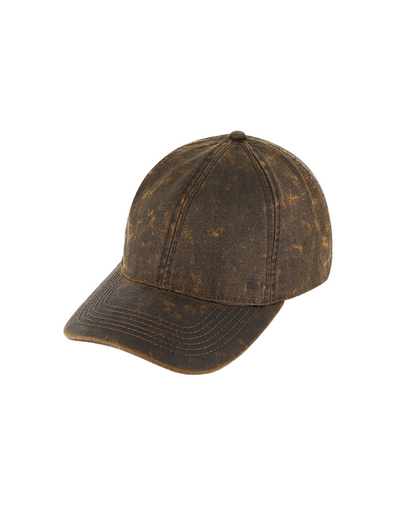 Casquette de baseball adulte effet usé coloris marron - Chapo & Co