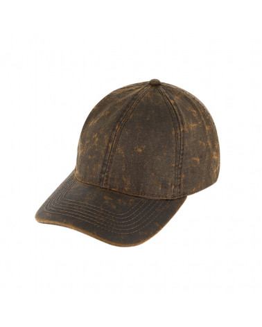 Casquette de baseball adulte effet usé coloris marron - Chapo & Co