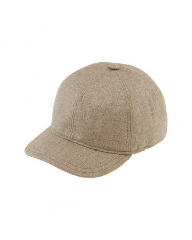 Casquette de baseball anti-uv en coton coloris beige - Chapo & Co