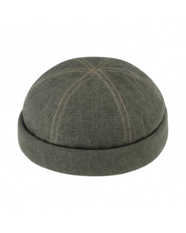Docker de marin miki en lin coloris vert olive - Chapo & Co