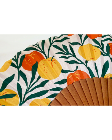 Eventail fait main création Française modèle Naranja - Chapo & Co