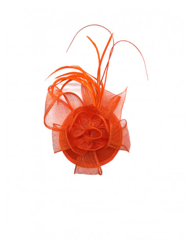 Bibi pour cérémonie coloris orange - Chapo & Co