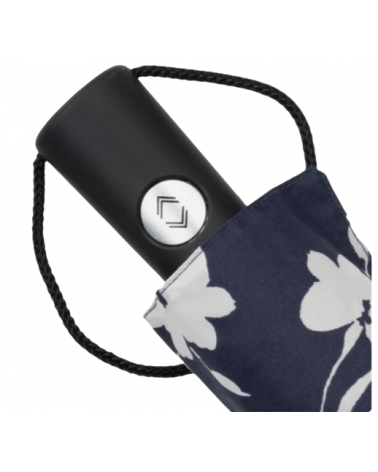 Parapluie Isotoner 3 sections X-Tra sec motif fleurs marine - Chapo & Co