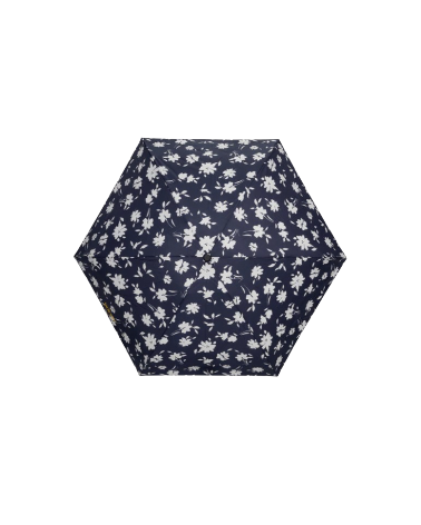 Parapluie Isotoner 3 sections X-Tra sec motif fleurs marine - Chapo & Co