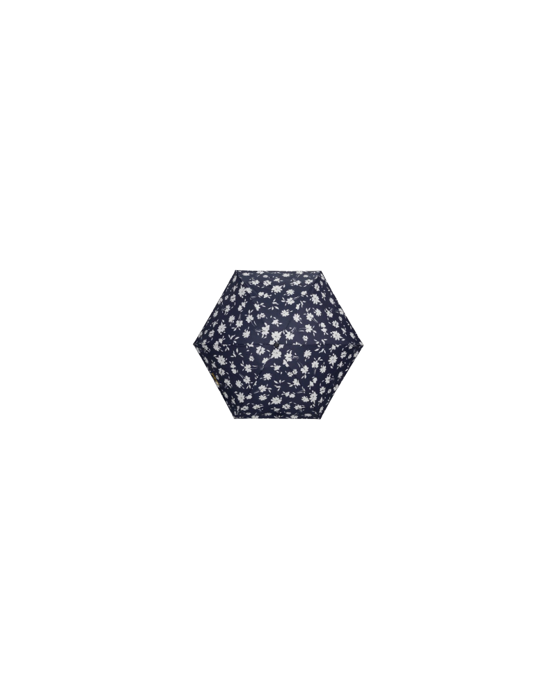 Parapluie Isotoner 3 sections X-Tra sec motif fleurs marine - Chapo & Co