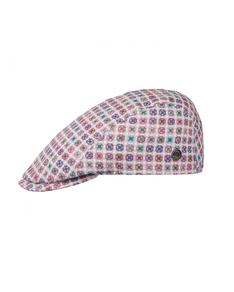 Casquette plate pour l'été forme bang motif Mozaïk - Chapo & Co