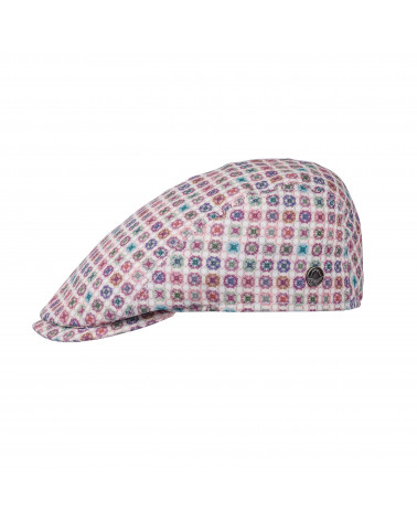 Casquette plate pour l'été forme bang motif Mozaïk - Chapo & Co
