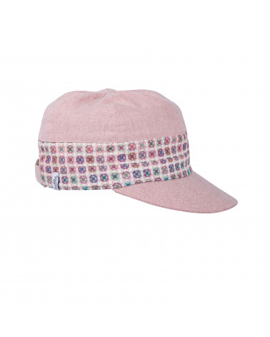 Casquette d'été pour femme modèle Elyo coloris rose poudré - Chapo & Co