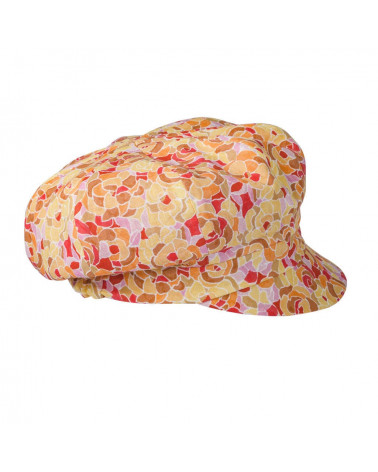 Gavroche réversible femme pour l'été modèle Flora coloris Tangerine