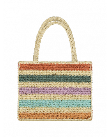Sac cabas en paille multicolore Araa Shopper - Chapo & Co