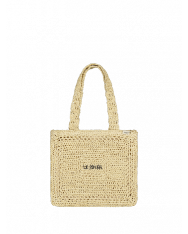 Sac cabas en paille coloris naturel Mahya Shopper - Chapo & Co