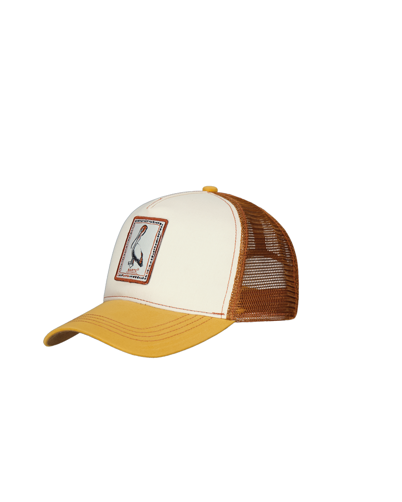 Casquette de baseball trucker Mixte coloris mandarine modèle Kurraki