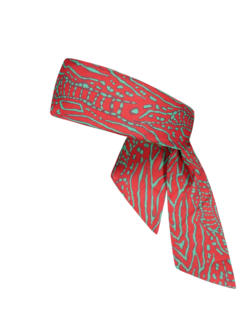 Bandeau d'été pour femme headband Tarni coloris rouge - Chapo & Co