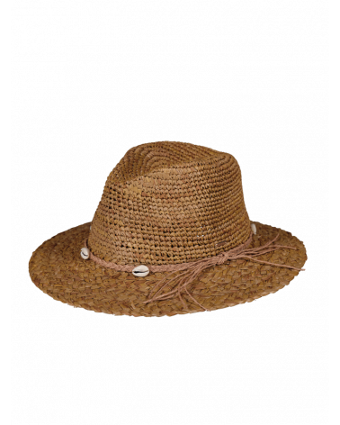 Chapeau large forme Traveller en paille naturelle Alora - Chapo & Co