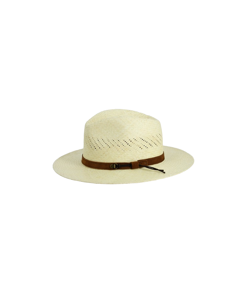 Chapeau forme Traveller Panama tissé en Equateur Fashion coloris naturel