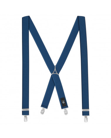 Bretelles x-forme Lindenmann coloris marine à motifs - Chapo & co