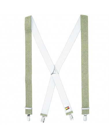 Bretelles x-forme Lindenmann coloris vert pâle à motifs chevrons - Chapo & co