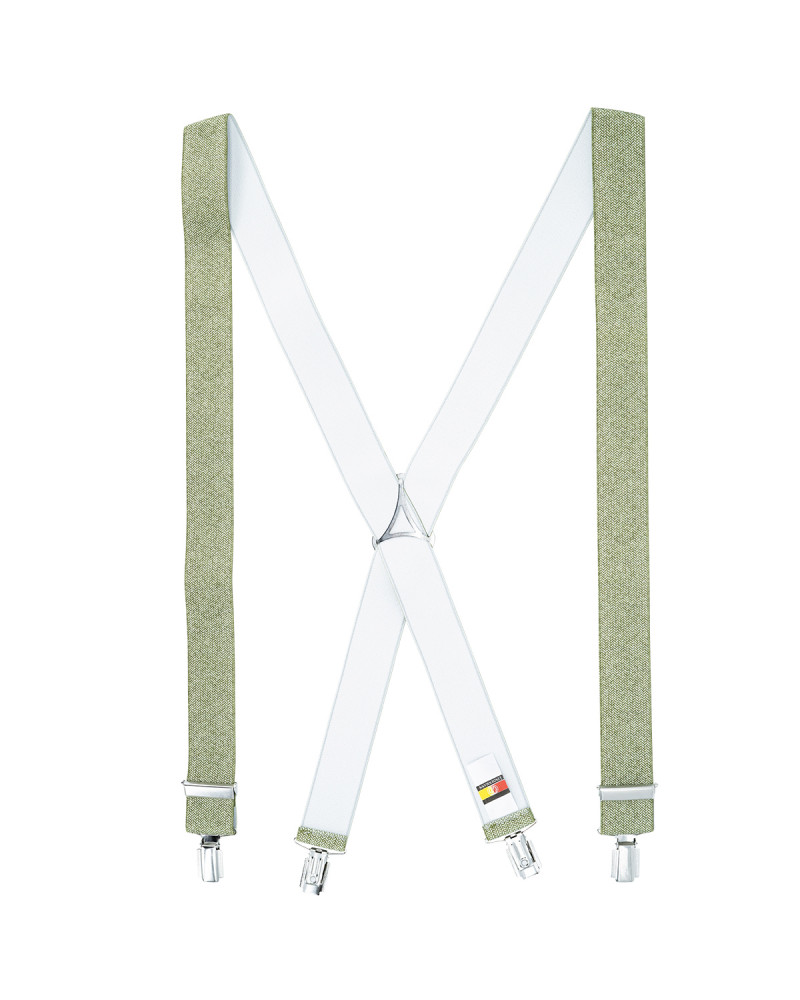 Bretelles x-forme Lindenmann coloris vert pâle à motifs chevrons - Chapo & co