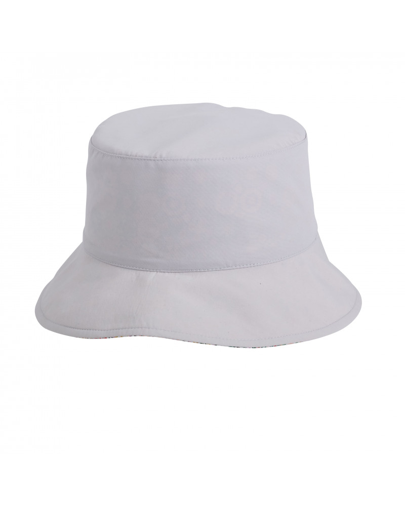 Chapeau forme bob 2 en 1 réversible modèle Zélia coloris Blanc - Chapo & Co