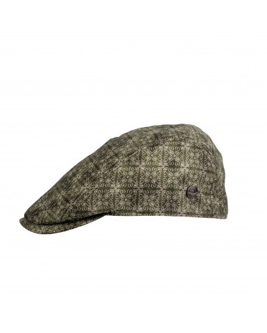 Casquette plate bang d'été coloris kaki beige Manosque - Chapo & Co