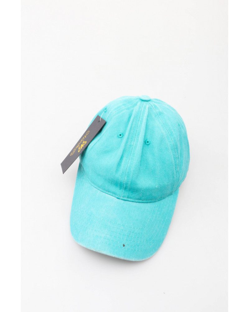 Casquette de baseball adulte effet denim coloris turquoise - Chapo & Co