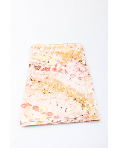 Foulard femme en satin léger toucher soie coloris taupe - Chapo & Co