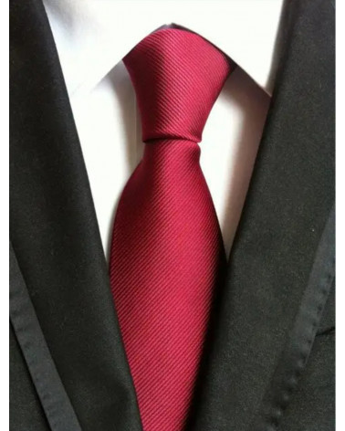 Cravate 3 plis Yves Enzo Paris coloris Bordeaux - Chapo & Co