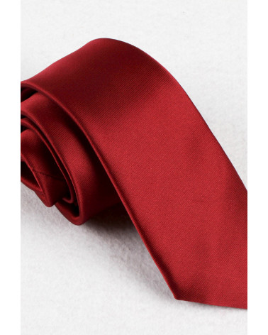 Cravate 3 plis Yves Enzo Paris coloris Bordeaux - Chapo & Co