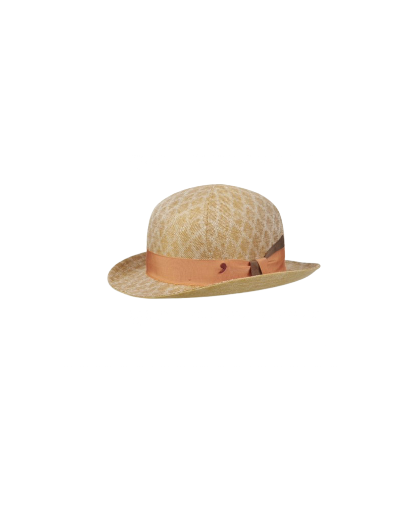 Chapeau melon pour l'été en chanvre et lin Alfonse d'Este - Chapo & Co