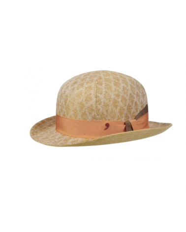 Chapeau melon pour l'été en chanvre et lin Alfonse d'Este - Chapo & Co
