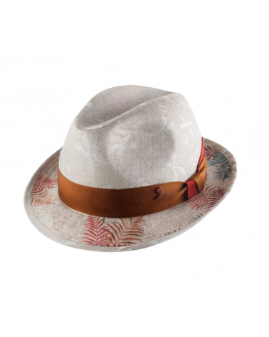 Chapeau player pour l'été modèle J-AX en lin - Alfonse d'Este