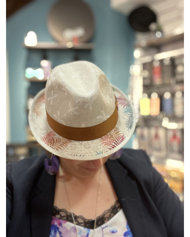 Chapeau player pour l'été modèle J-AX en lin - Alfonse d'Este