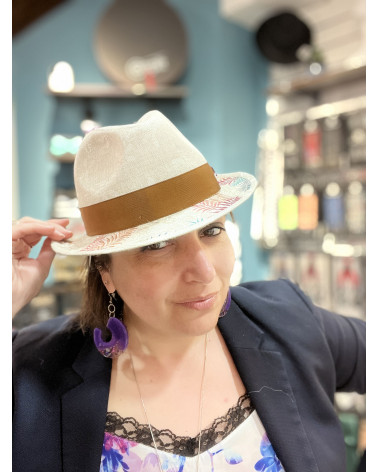 Chapeau player pour l'été modèle J-AX en lin - Alfonse d'Este