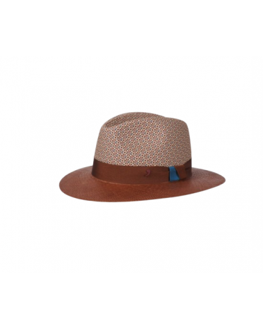 Chapeau Traveller véritable Panama tissé en Equateur Alfonse d'Este