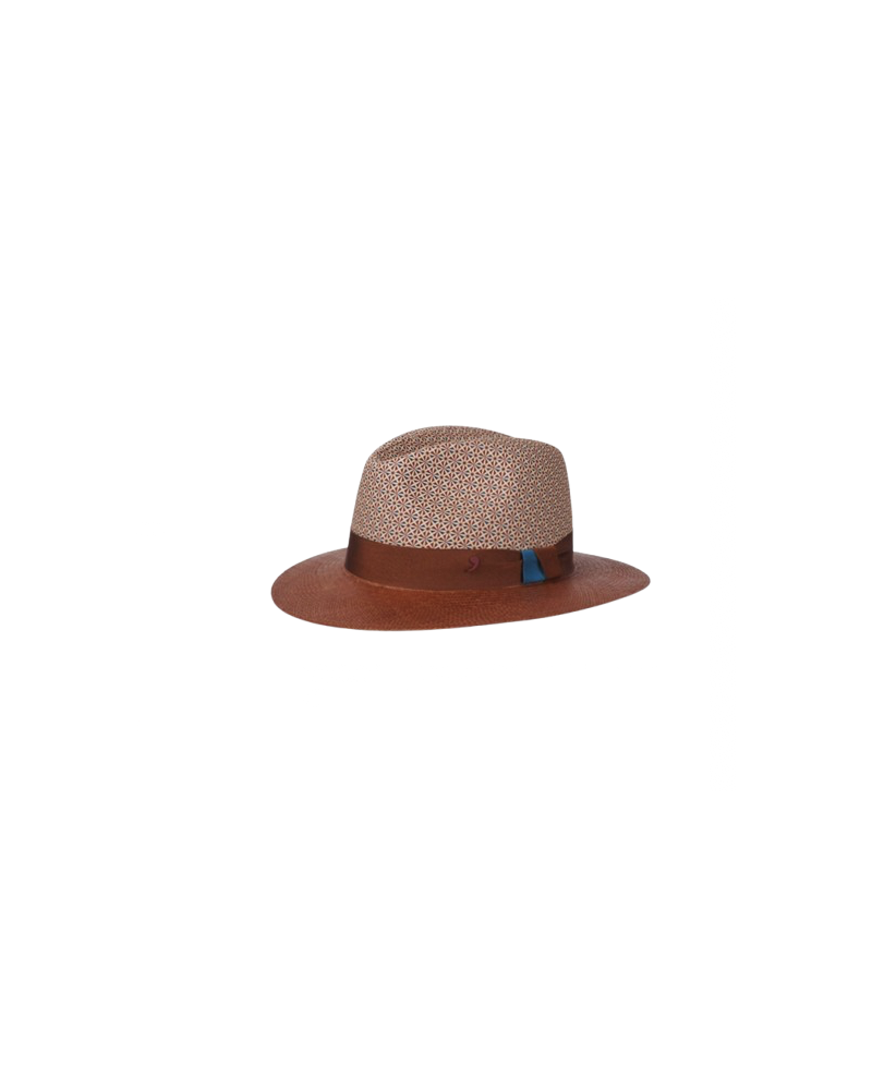 Chapeau Traveller véritable Panama tissé en Equateur Alfonse d'Este