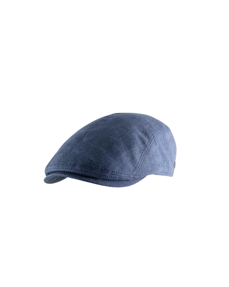 Casquette plate homme Jackson coloris bleu en coton - Göttmann