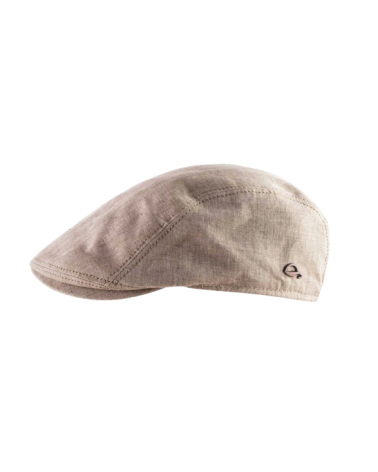 Casquette plate homme Jackson coloris taupe en lin - Göttmann