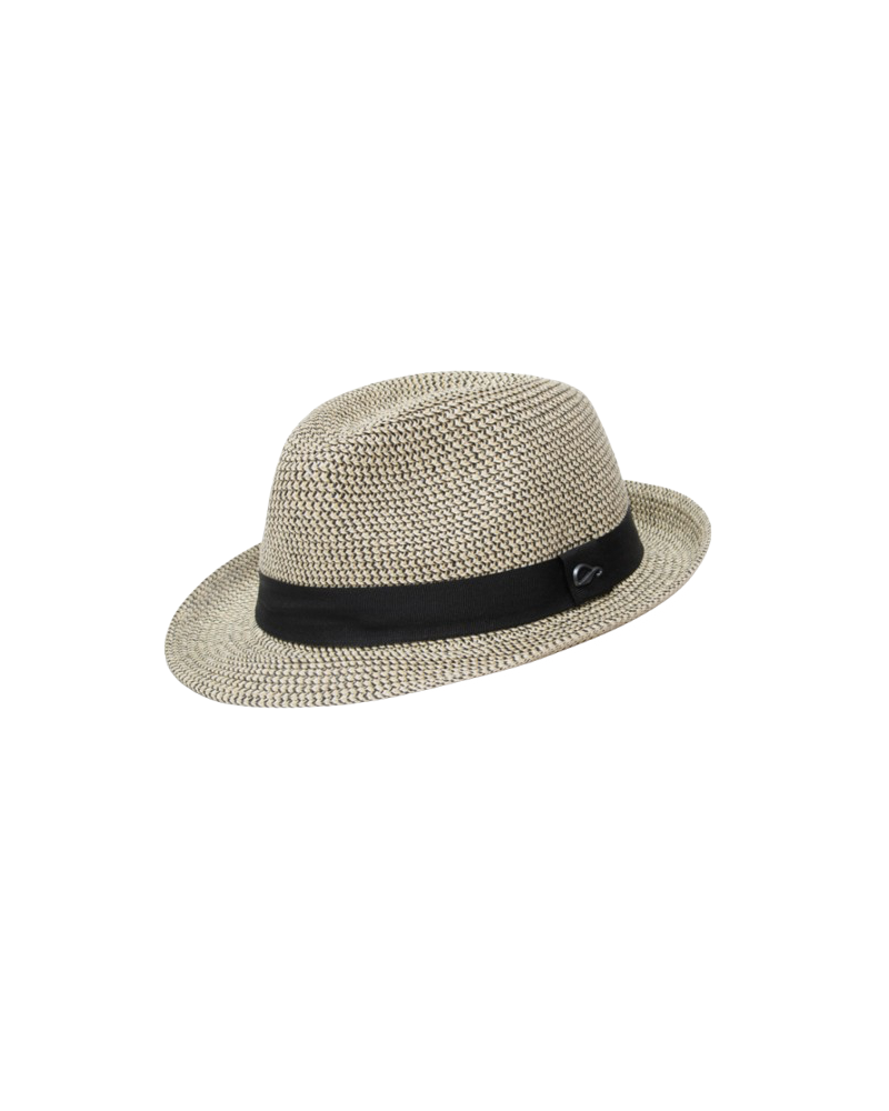 Chapeau d'été en paille forme Trilby coloris beige modèle Onyx - Göttmann