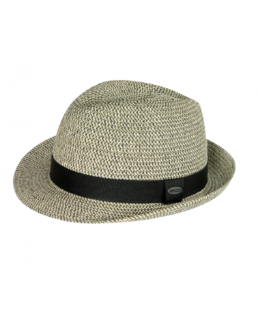 Chapeau d'été en paille forme Trilby coloris beige modèle Onyx - Göttmann