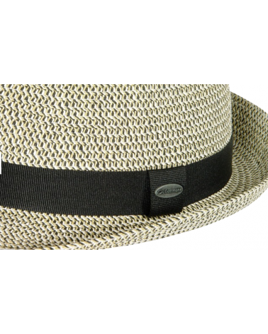 Chapeau d'été en paille forme Trilby coloris beige modèle Onyx - Göttmann